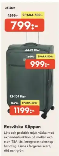 Bo Ohlsson Resväska Klippan erbjuda