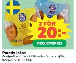 Coop Potatis i påse erbjuda