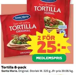 Coop Santa Maria Tortilla erbjuda