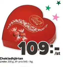 Coop Lindor Chokladhjärtan erbjuda
