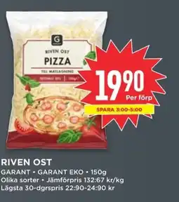 Willys GARANT Riven ost erbjuda