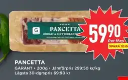 Willys GARANT Pancetta erbjuda