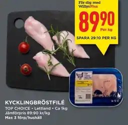 Willys Kycklingbröstfilé erbjuda