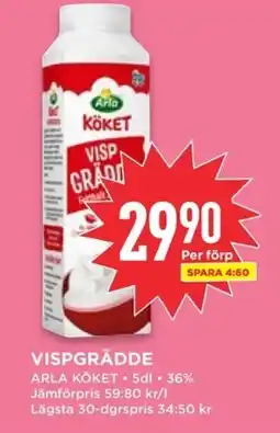 Willys ARLA Vispgrädde erbjuda