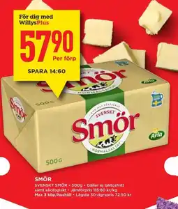 Willys Smör erbjuda