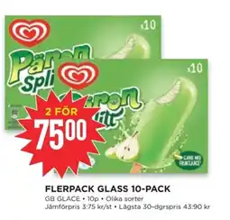 Willys GB GLACE Flerpack glass 10-pack erbjuda