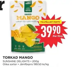 Willys Torkad mango erbjuda