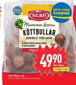 Willys SCAN Köttbullar erbjuda