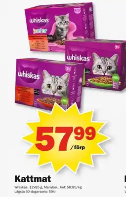 Pekås Whiskas Kattmat erbjuda