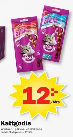 Pekås Whiskas Kattgodis erbjuda