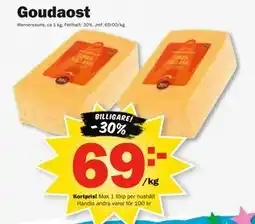 Pekås Goudaost, Medlemspris erbjuda