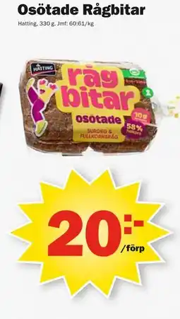 Pekås Osötade Rågbitar erbjuda