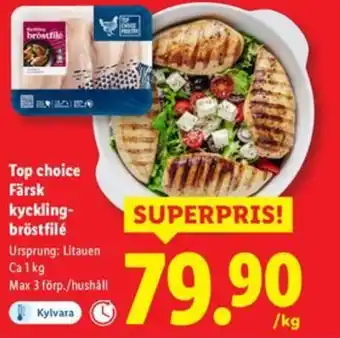 Top choice Färsk kyckling- bröstfilé