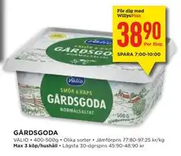 Willys GÅRDSGODA, Medlemspris erbjuda