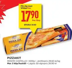 Willys PIZZAKIT, Medlemspris erbjuda