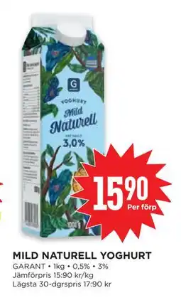 Willys MILD NATURELL YOGHURT erbjuda