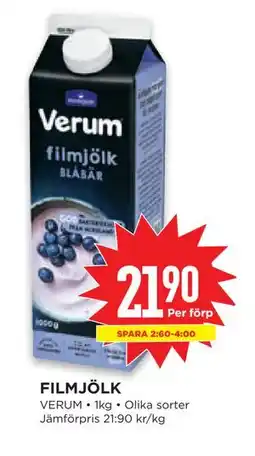 Willys FILMJÖLK erbjuda