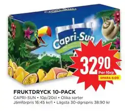 Willys FRUKTDRYCK 10-PACK erbjuda