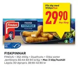 Willys FISKPINNAR, Medlemspris erbjuda