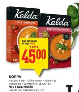 Willys SOPPA, Medlemspris erbjuda