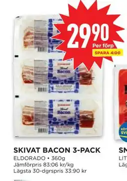 Willys SKIVAT BACON 3-PACK erbjuda