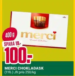 ÖoB MERCI CHOKLADASK erbjuda