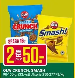 ÖoB OLW CRUNCH, SMASH erbjuda