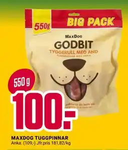 ÖoB MAXDOG TUGGPINNAR erbjuda