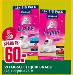ÖoB VITAKRAFT LIQUID SNACK erbjuda