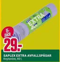 ÖoB SAPLEX EXTRA AVFALLSPÅSAR erbjuda