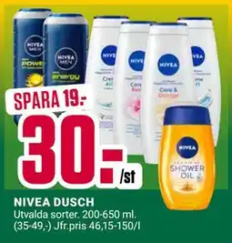 ÖoB NIVEA DUSCH erbjuda
