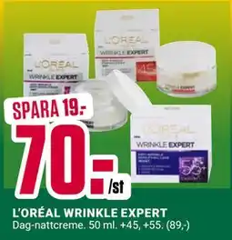 ÖoB L’ORÉAL WRINKLE EXPERT erbjuda