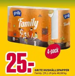 ÖoB GRITE HUSHÅLLSPAPPER erbjuda