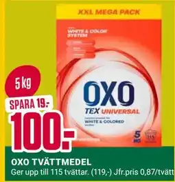 ÖoB OXO TVÄTTMEDEL erbjuda