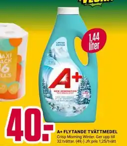 ÖoB A+ FLYTANDE TVÄTTMEDEL erbjuda