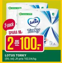 ÖoB LOTUS TORKY erbjuda