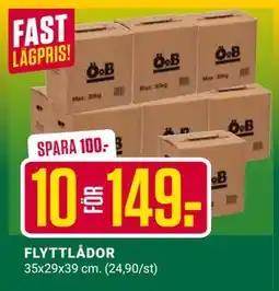 ÖoB FLYTTLÅDOR erbjuda