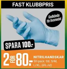 ÖoB NITRILHANDSKAR, Medlemspris erbjuda