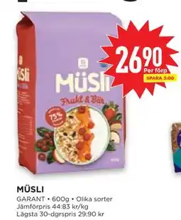 Willys Hemma MÜSLI erbjuda