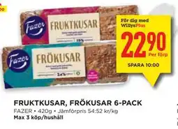 Willys Hemma FRUKTKUSAR, FRÖKUSAR 6-PACK, Medlemspris erbjuda