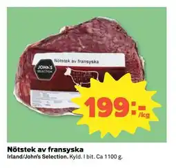 Coop Daglivs Nötstek av fransyska erbjuda