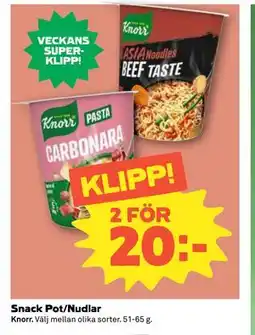 Coop Daglivs Snack Pot/Nudlar erbjuda