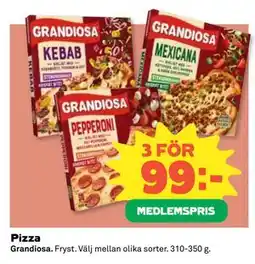 Coop Daglivs Pizza, Medlemspris erbjuda