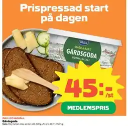 Coop Daglivs Gårdsgoda, Medlemspris erbjuda