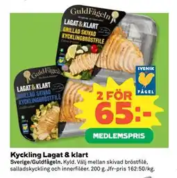 Coop Daglivs Kyckling Lagat & klart, Medlemspris erbjuda