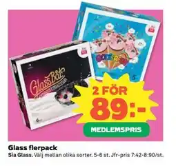 Coop Daglivs Glass flerpack, Medlemspris erbjuda