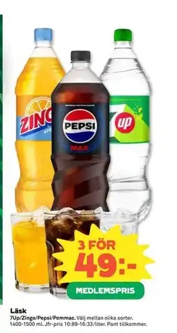 Coop Daglivs Läsk, Medlemspris erbjuda