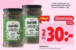 ICA Kvantum Jalapenos, Medlemspris erbjuda