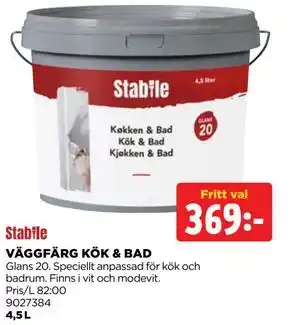VÄGGFÄRG KÖK & BAD
