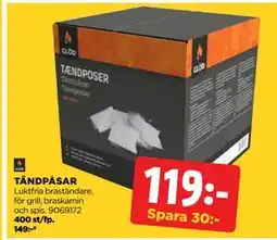 Jem&Fix TÄNDPÅSAR erbjuda